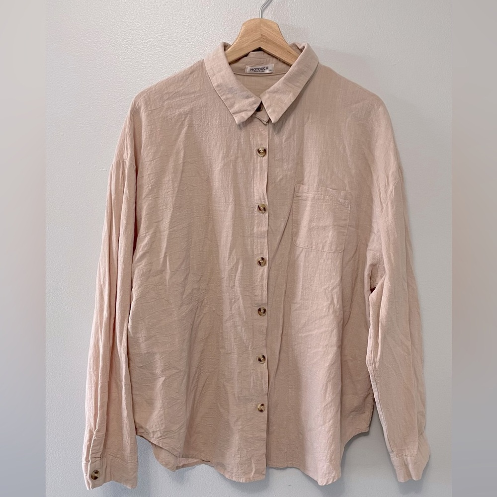 Textured Long Sleeved Button up shirt